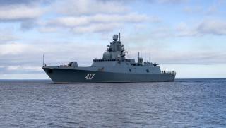 Екипажът на фрегатата Адмирал Горшков проведе учение в западната част
