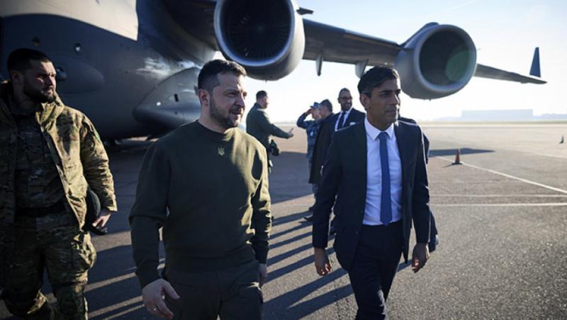 Зеленски дойде в британската столица на турне, което завърши с