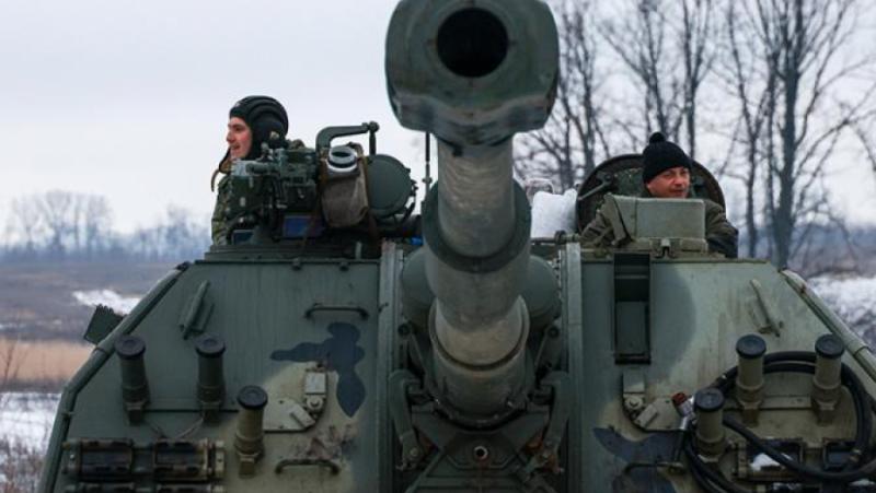 На левия бряг на река Оскол в Харковска област се