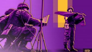 На поток, руските байрактари