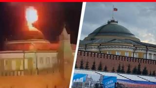 В сряда вечерта Украйна атакува Кремъл с два дрона Инцидентът