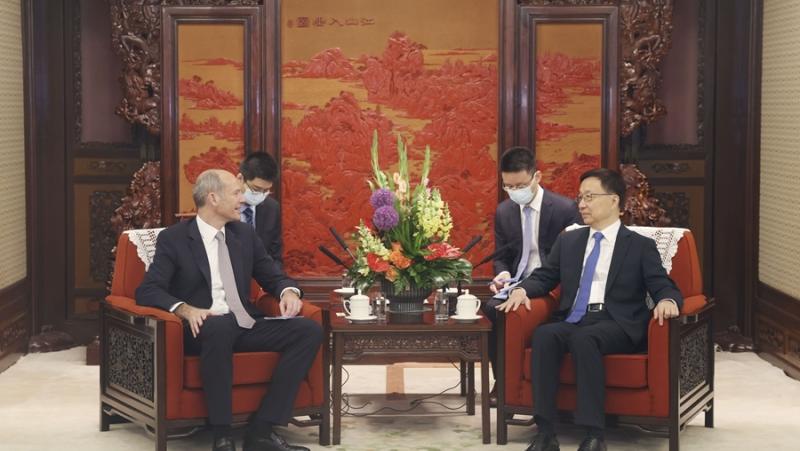 Заместник-председателят на Китайската народна република Хан Джън се срещна вчера