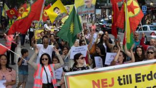 Анкара която смята много емигранти от кюрдите живеещи в Швеция
