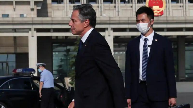 Антъни Блинкен, държавният секретар на САЩ, пристигна в Китай в