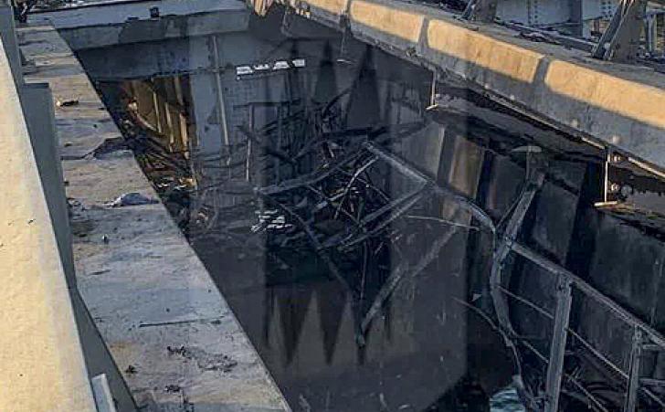 На 17 юли Кримският мост отново беше подложен на терористична