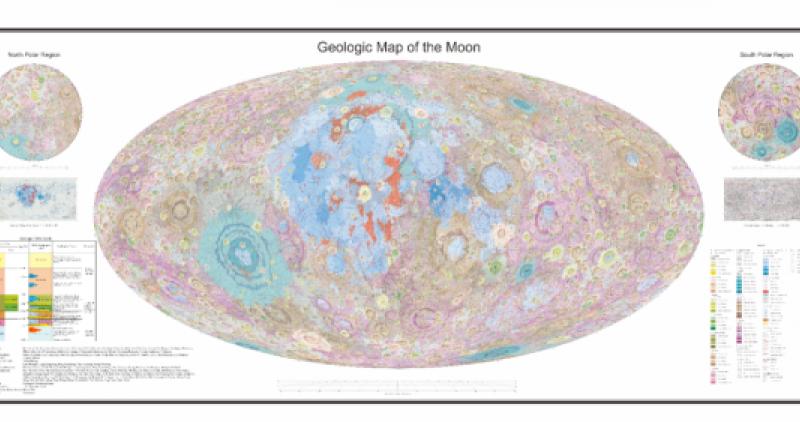 Пълната дигитална геоложка карта на Луната с най високата резолюция в