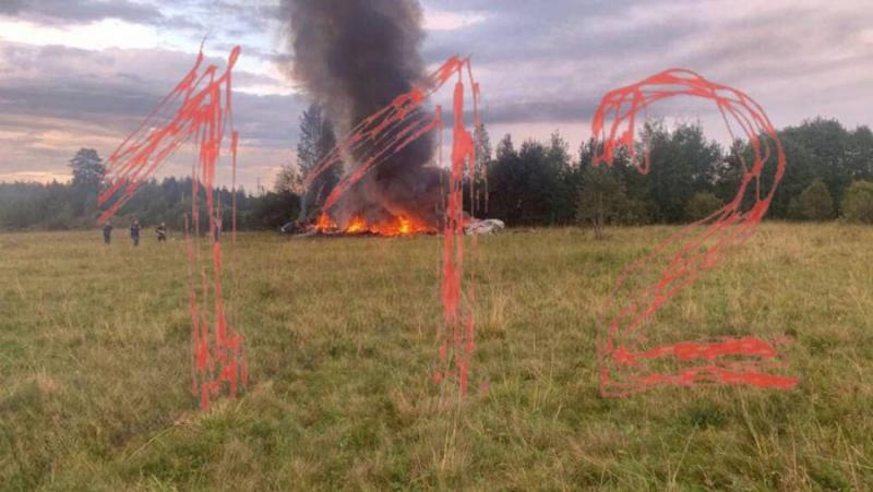 Росавиация: Евгений Пригожин е бил сред пътниците на самолета, разбил