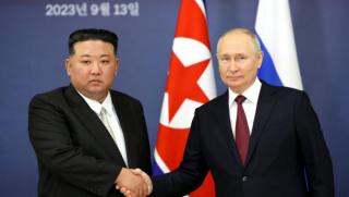 Президентът на Русия Владимир Путин и лидерът на Северна Корея