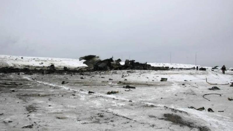 Военнотранспортен самолет Ил-76 на руската армия се разби в Корочански