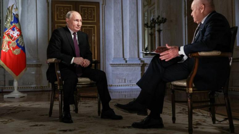 В сряда 13 март беше публикувано интервю на руския президент