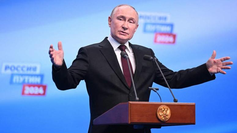 Днес руският президент Владимир Путин на реч в своя предизборен