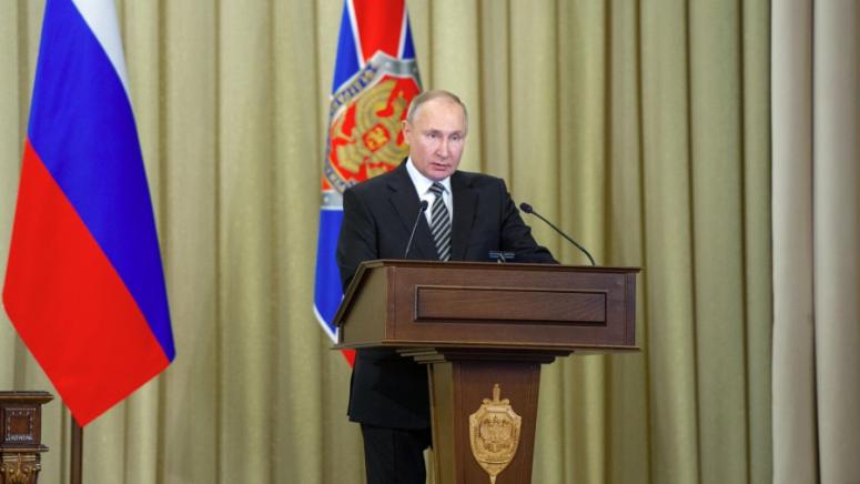На разширено заседание на ръководството на ФСБ Владимир Путин призова