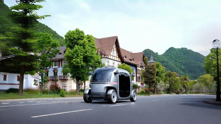 Автономният микробус Robobus, разработен от китайската компания Guizhou Hankaisi Intelligent