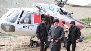 Установен, контакт, екипаж, хеликоптера, иранския президент