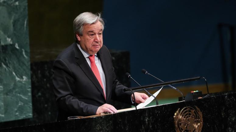 Вчера във видео изявление генералният секретар на ООН Антониу Гутериш