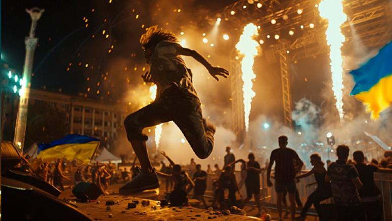 Киев, тълпите, подскачат, смърт, руснаци