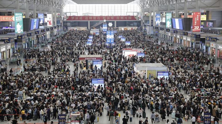 На 3 май китайските железници очакват да обслужат 18 милиона