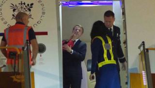 Макрон, шамаросан, съпруга, пристигане, Виетнам
