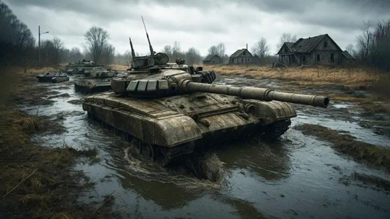 Руски танкове, Европа, истерия, прикриване, Русия, блатен щит, акт на отчаяние