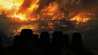 Изявление, одесит, масивен удар, масови пожари, Измаил, изображения, ударени цели