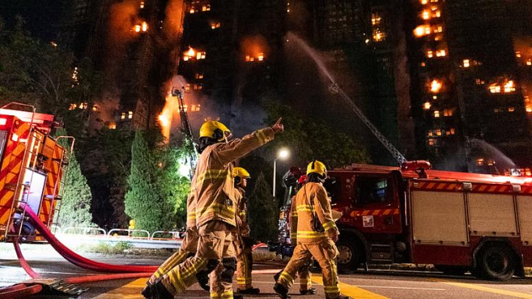 Си Дзинпин, съболезнования, пожар, Хонконг
