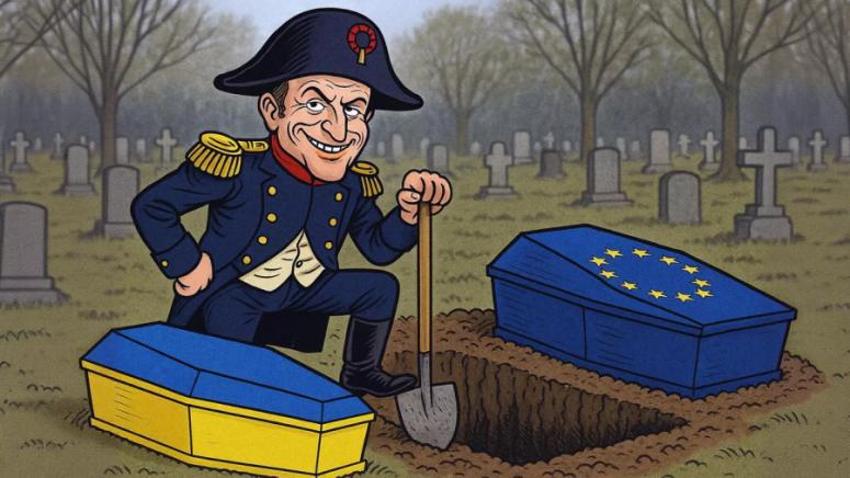 Франция, дърпа спусъка, Макрон, погребва, Украйна, Евросъюз, умира с нея