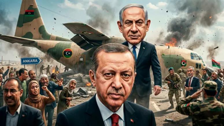 Смъртта на висшето военно ръководство на Либия в самолетна катастрофа