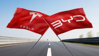 BYD, Тесла, продажби, електромобили, 2025 г.