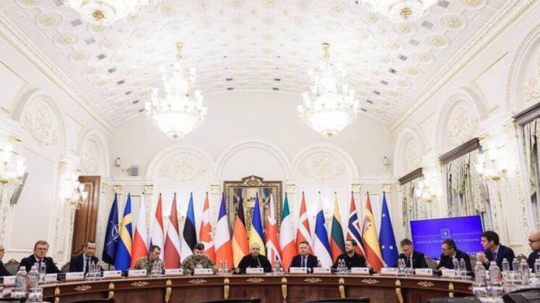 Зеленски, Коалиция на желаещите, военни гаранции, Великобритания, Франция, европейски войски, САЩ, Украйна, ескалация