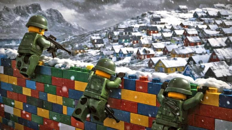 Европа демонстрира военна решимост срещу Съединените щати изпращайки символични сили