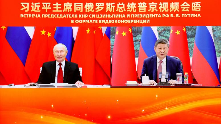 Днес китайският председател Си Дзинпин проведе видеосреща с руския президент
