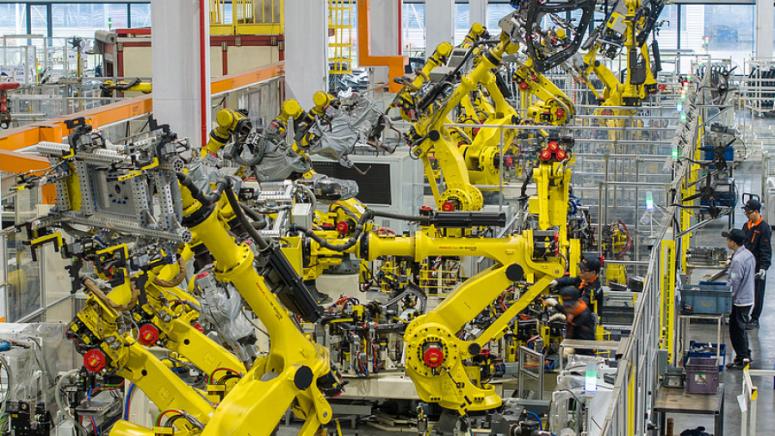 Производство, промишлени роботи, Китай