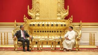 Президент, Мианмар, среща, Уан И